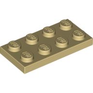 Lego destička 2x4, béžová (302005, 4114309)